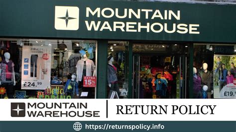 mountain warehouse online returns.